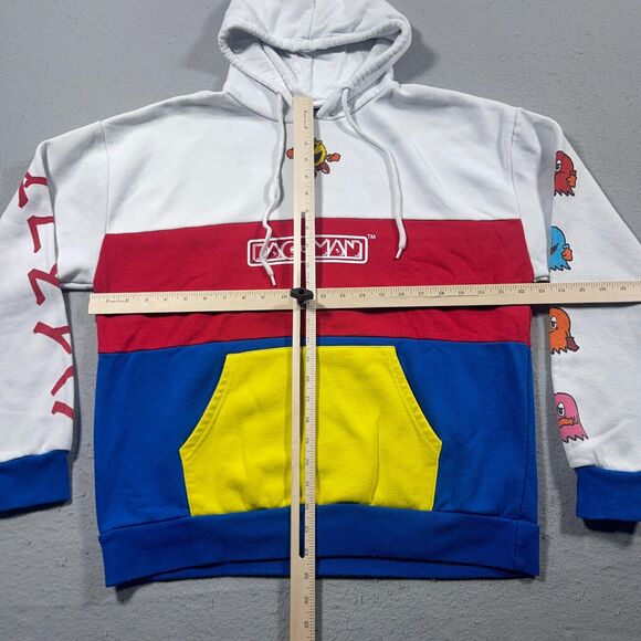 Pacman Hoodie‎ Sweater Adults Mens Size Medium Pockets Graphic Pac-Man Game - Picture 3 of 10